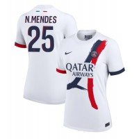 Paris Saint-Germain Nuno Mendes #25 Gostujuci Dres za Ženska 2024-25 Kratak Rukav